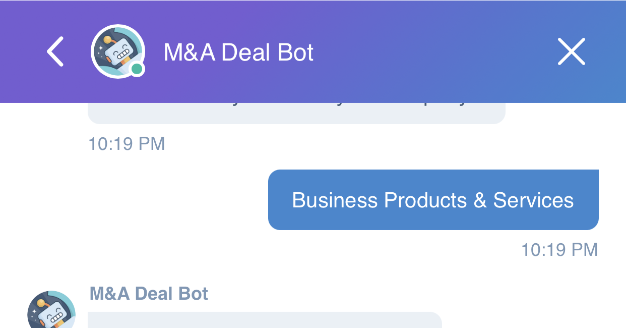 Our M&A Chatbot now provides free instant Company Valuation estimates